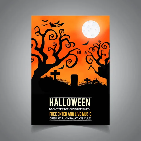 Parti için mutlu Cadılar Bayramı Davetiyesi