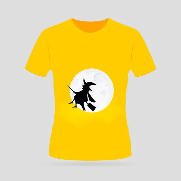 Camiseta con diseño de estilo halloween — Archivo Imágenes Vectoriales