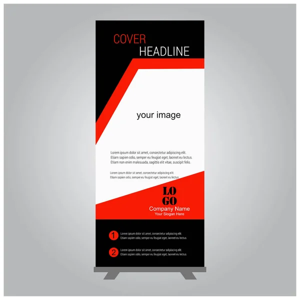 Zakelijk Roll Up Banner — Stockvector