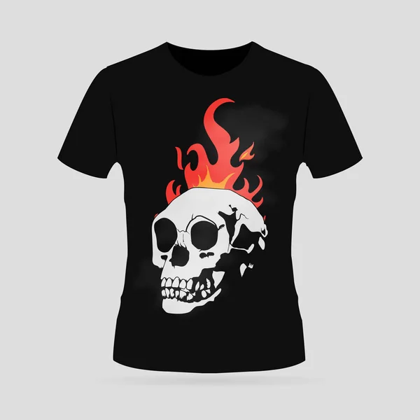 T-shirt avec design de style halloween — Image vectorielle