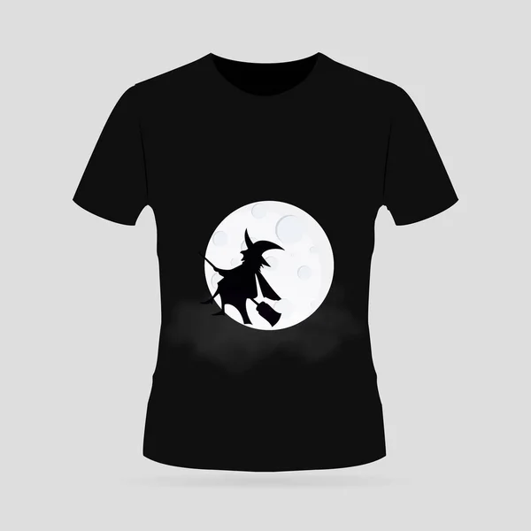 Camiseta con diseño de estilo halloween — Archivo Imágenes Vectoriales