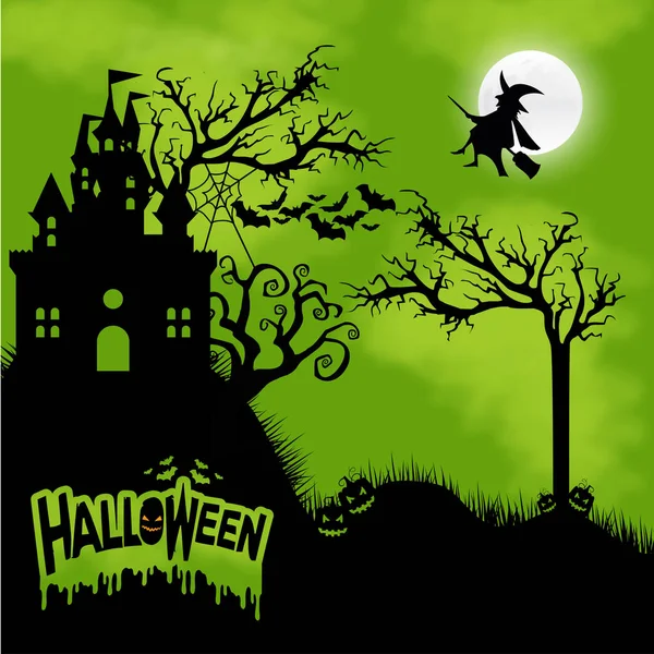 Fröhliches Halloween-Banner — Stockvektor