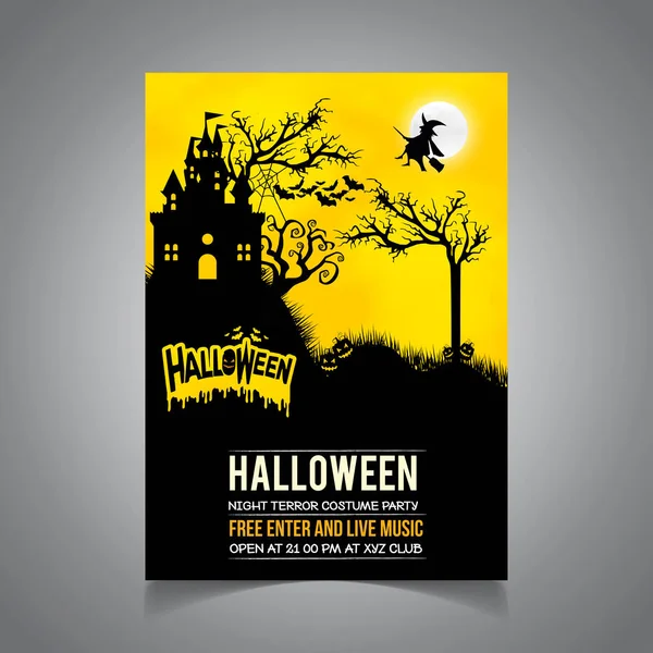 Parti için mutlu Cadılar Bayramı Davetiyesi