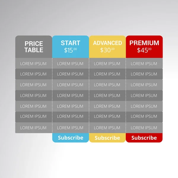 Set offer. Tariffs UI. Дизайн таблиц UX. Price list Design.