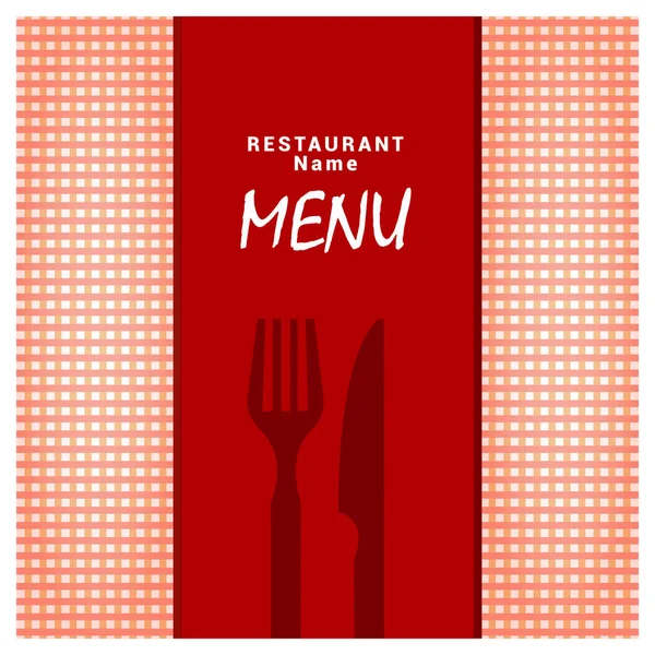 Restoran Menü kartı — Stok Vektör