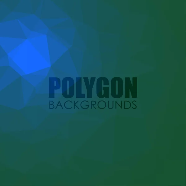 Texture polygonale bleue et verte — Image vectorielle