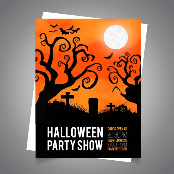 Parti için mutlu Cadılar Bayramı Davetiyesi