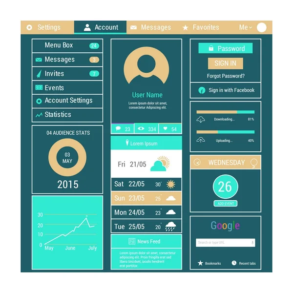 Bir sayfa web sitesi şablonu 