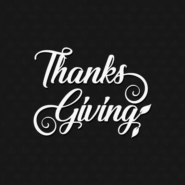 Affiche typographique de Thanksgiving — Image vectorielle