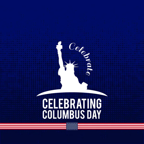 Szczęśliwy dzień Kolumba z życzeniami — Wektor stockowy