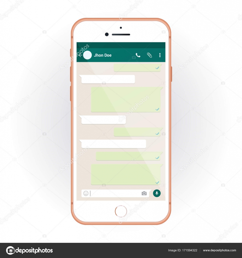 Smartphone Mockup And Chat App Stock Vector Image By C Ibrandify