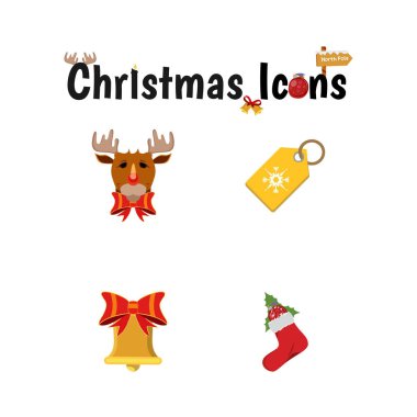 Yeni Noel simgeler renkte 