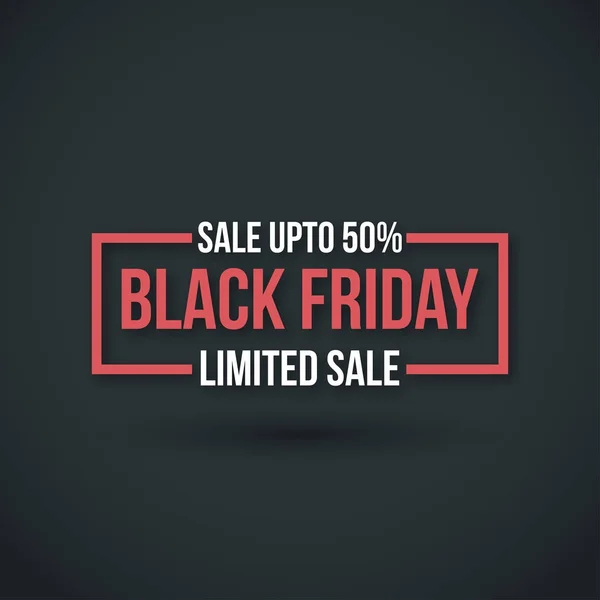 Vlag van black friday koop — Stockvector