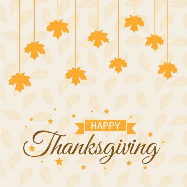 Mutlu Şükran günü yaratıcı tipografi 