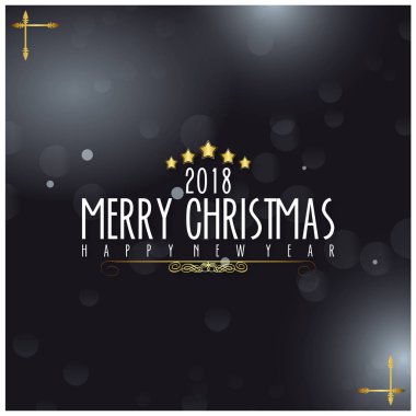 Boyalı tatil tipografi ile Noel tebrik kartı 