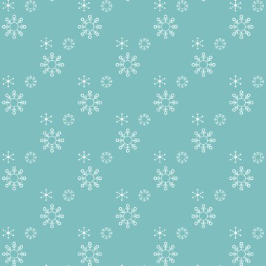 Noel kar tanesi seamless modeli, vektör, illüstrasyon