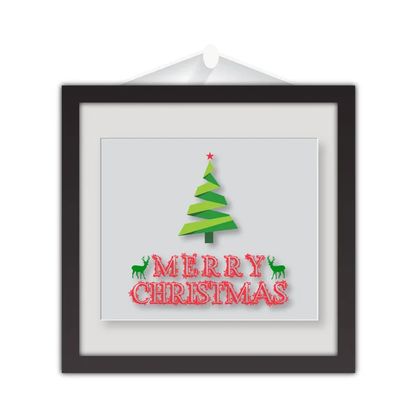 Tarjeta de felicitación o póster de Navidad — Vector de stock