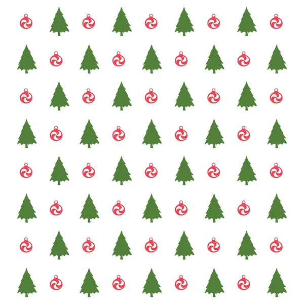 Marry Christmas Tree Vzor Bezešvé — Stockový vektor