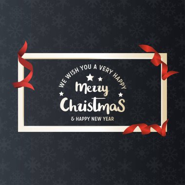 şık Noel tebrik kartı, vektör, illüstrasyon