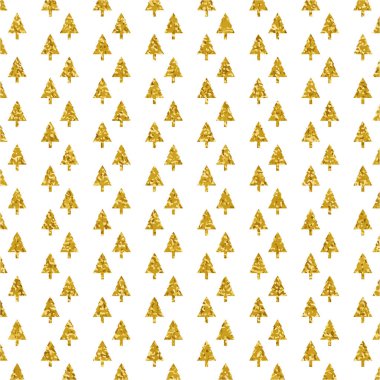 çam ağaçları, vektör, illüstrasyon ile Seamless şık yılbaşı modeli 