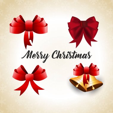 şık Noel tebrik kartı, vektör, illüstrasyon 