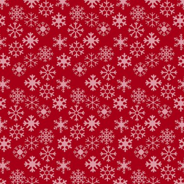 kar taneleri, vektör, illüstrasyon ile Seamless Noel modeli