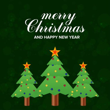 Yıldız, dekorasyon topları yeşil backg ile dekore edilmiş Noel ağacı
