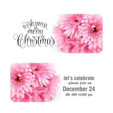 Noel davetiye, vektör, illüstrasyon