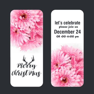 Noel davetiye, vektör, illüstrasyon