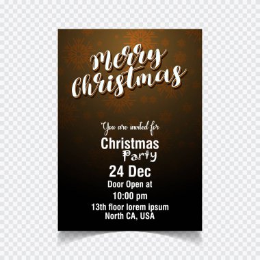 Noel davetiye, vektör, illüstrasyon