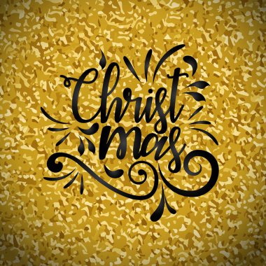 şık Noel tebrik kartı, vektör, illüstrasyon 