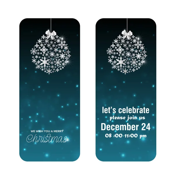 Noel davetiye, vektör, illüstrasyon