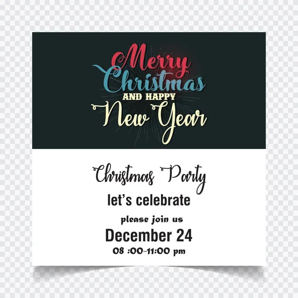 Noel davetiye, vektör, illüstrasyon