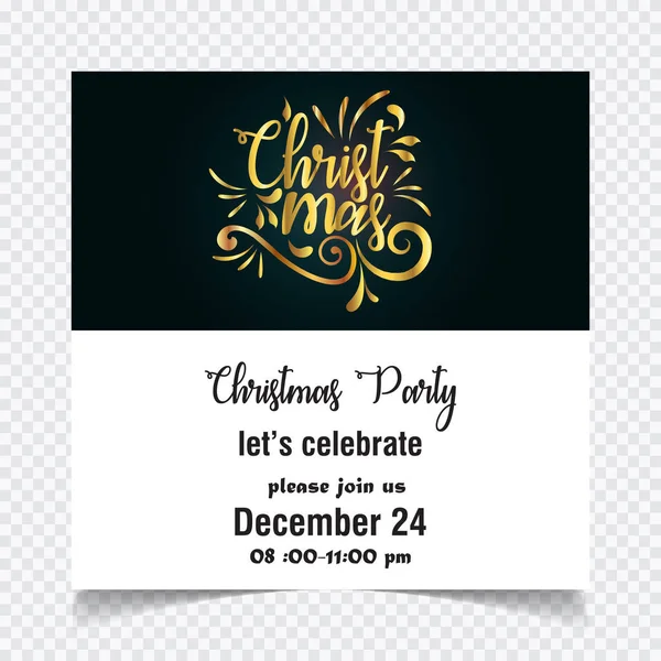 Noel davetiye, vektör, illüstrasyon