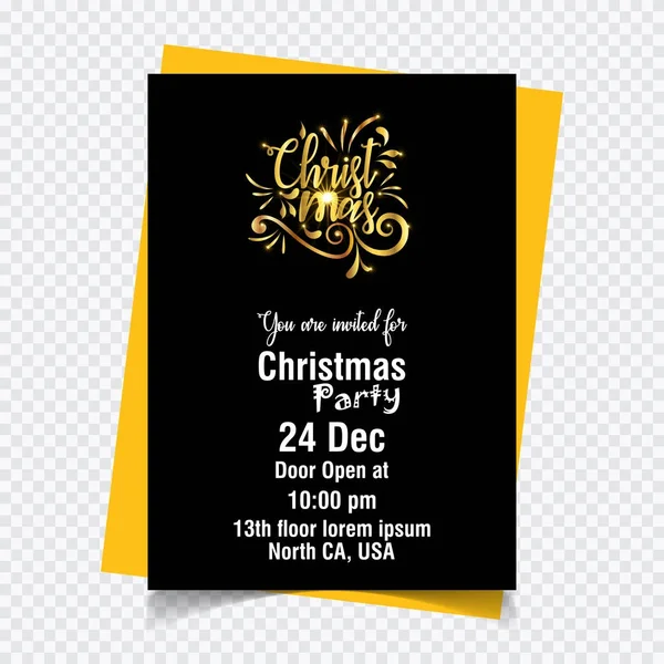 Noel davetiye, vektör, illüstrasyon