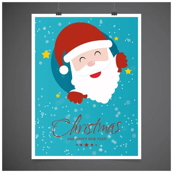 Stilvolle Weihnachtsgrußkarte Vektor Illustration — Stockvektor