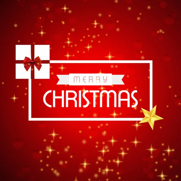 Stijlvolle Christmas Greeting Card Vector Illustratie — Stockvector