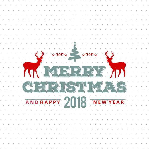 Stylish Christmas Greeting Card Vector Illustration — Stock Vector