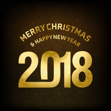 şık Noel ve yılbaşı tebrik kartı, vektör, illüstrasyon 