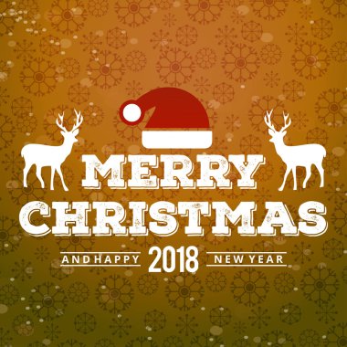 şık yılbaşı tebrik kartı, vektör, illüstrasyon