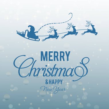 şık yılbaşı kartı, vektör, illüstrasyon 