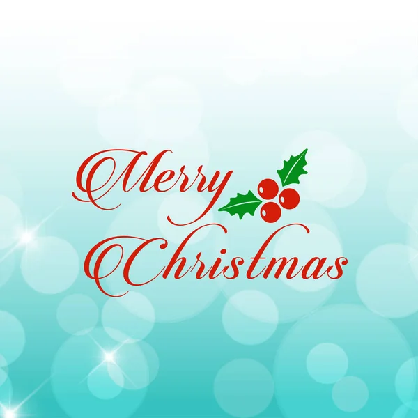 Cartão Felicitações Natal Elegante Com Visco Vetor Ilustração —  Vetores de Stock