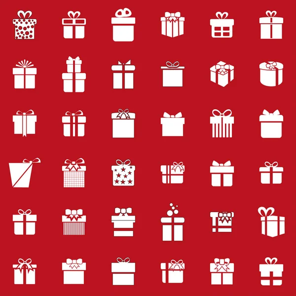 スタイリッシュなクリスマス ギフト ボックス セット ベクトル イラスト — ストックベクタ
