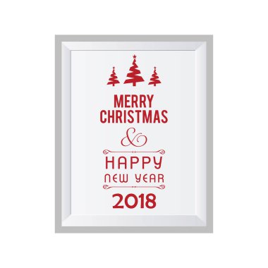 şık Noel tebrik kartı, vektör, illüstrasyon  