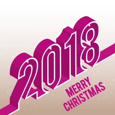 şık Noel tebrik kartı, vektör, illüstrasyon  