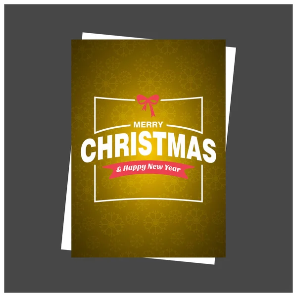 Stylish Christmas Greeting Card Vector Illustration — Stock Vector