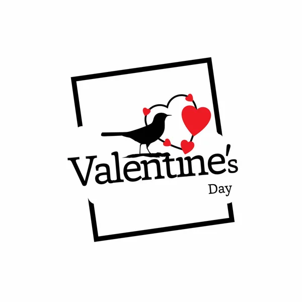 Banner Minimalista Para Día San Valentín Tipografía Del Día San — Archivo Imágenes Vectoriales