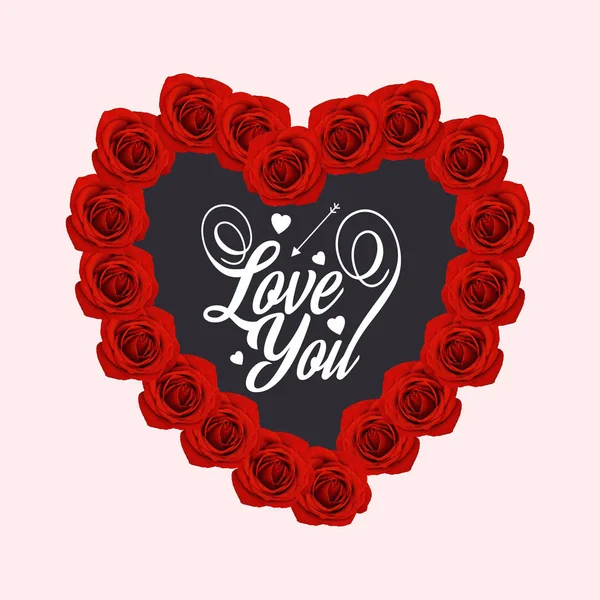 Minimalistický Banner Den Svatého Valentýna Tebe Taky Písma Tvaru Rámečku — Stockový vektor