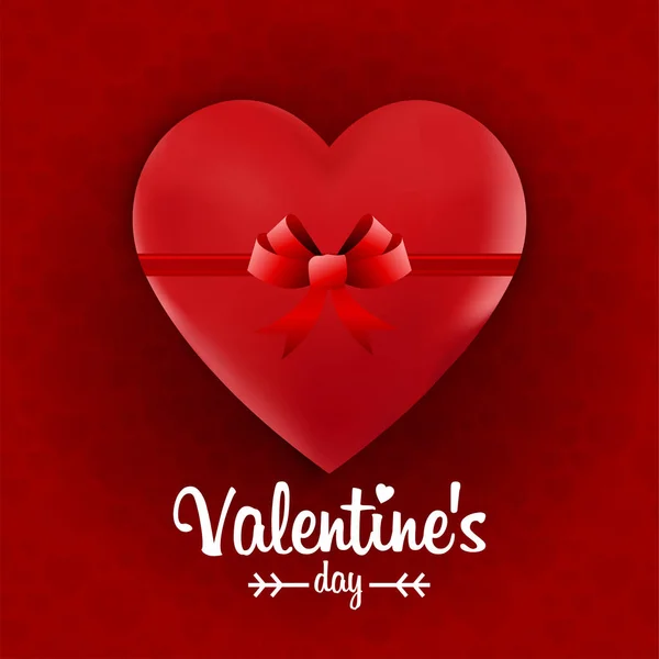 Tarjeta Felicitaciones Amor San Valentín Plantilla — Vector de stock