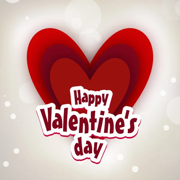 Feliz Día San Valentín Vector Tarjetas Con Fondo Gris — Archivo Imágenes Vectoriales